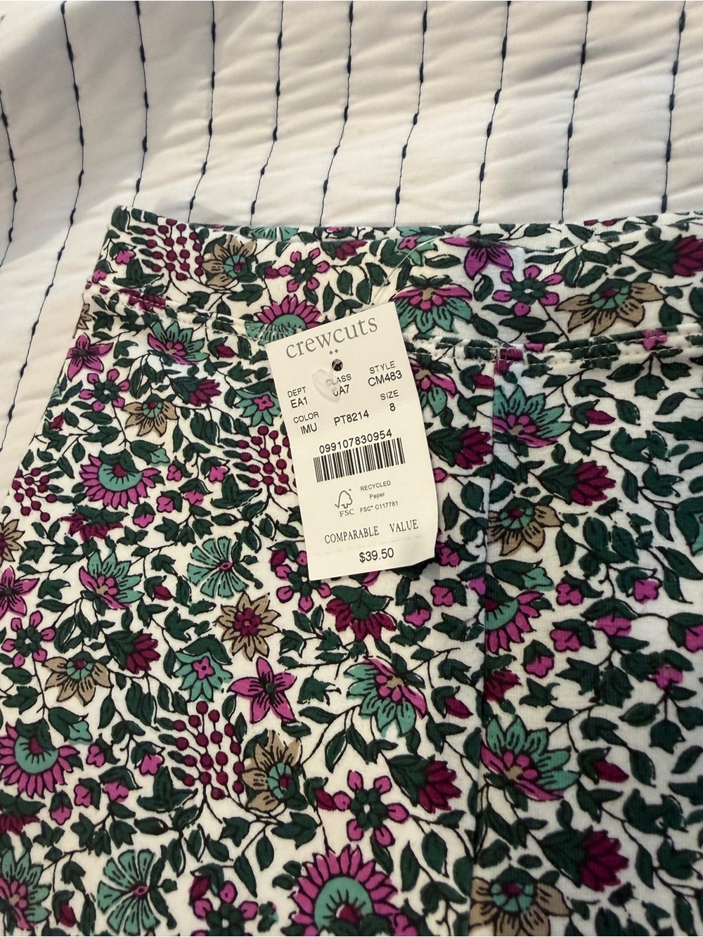NWT J Crew crewcuts Floral Print Leggings